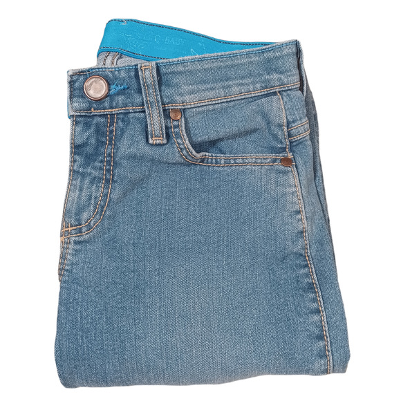 Wrangler Womens Low Rise Medium Wash Bootcut‎ Stretch Flex Waist Jeans - Picture 1 of 8